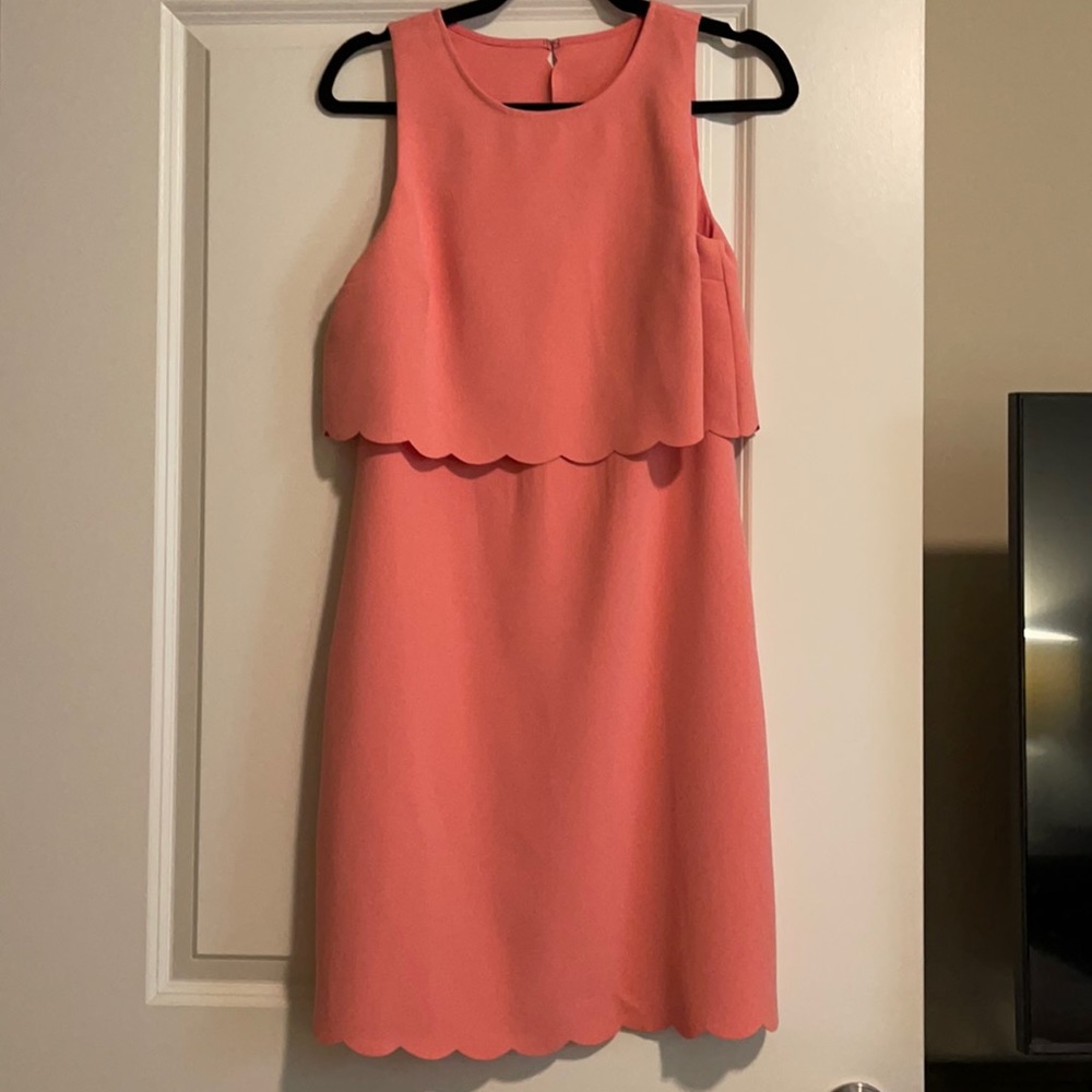 Loft Scalloped Dress